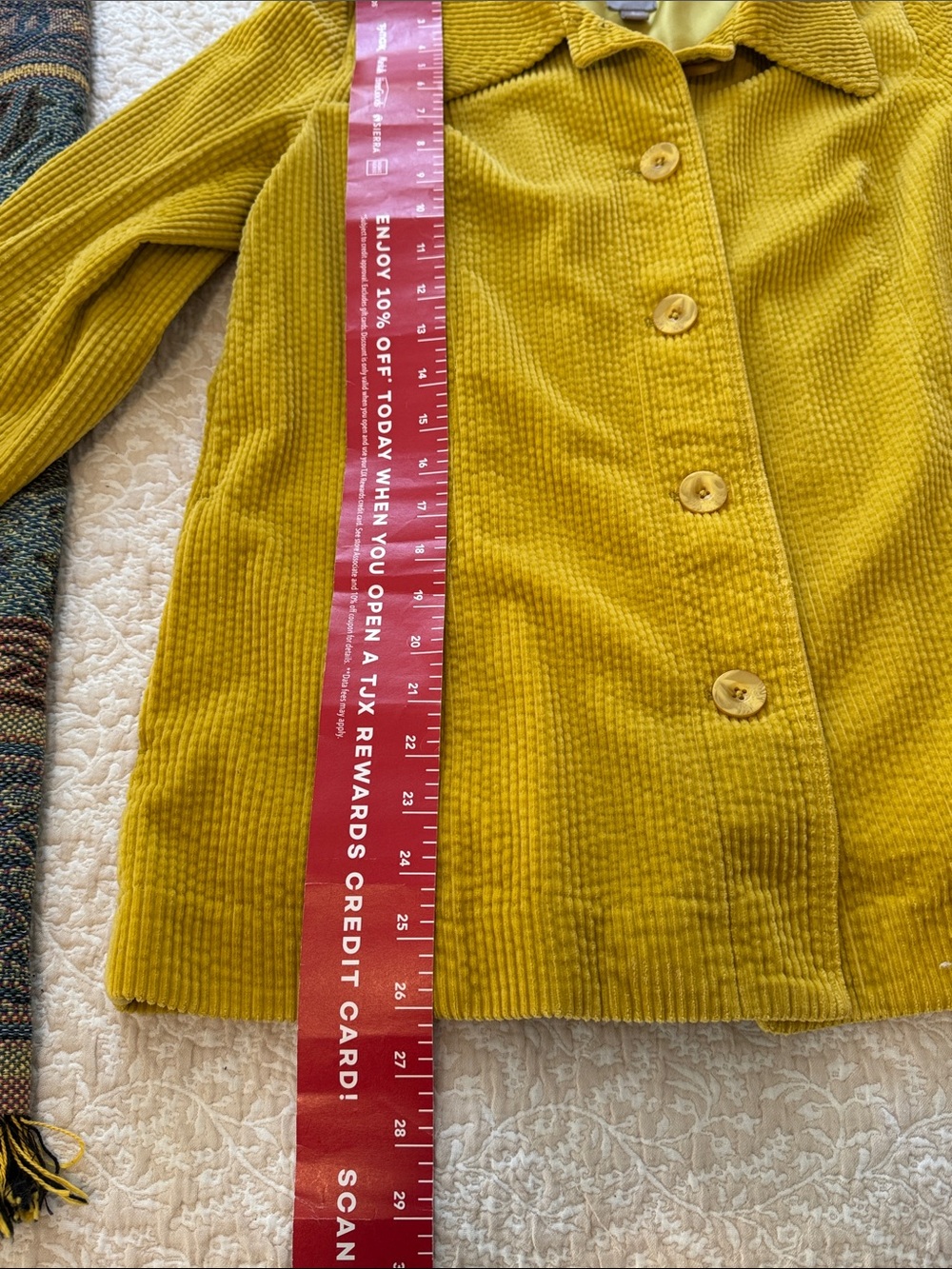J. Jill Tumbled Cotton Corduroy Swing Jacket, Spiced Pear Color, size PS, EUC - Picture 11 of 12